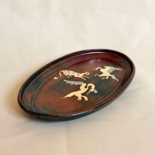 Oval Lipped Tray: Pompeii Creatures