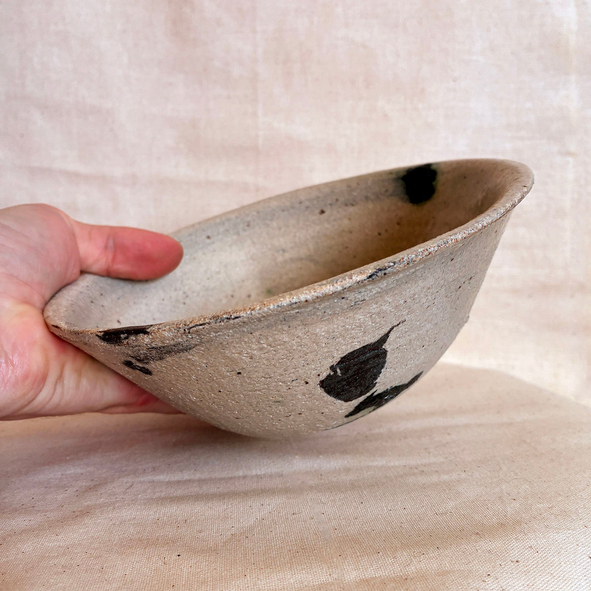 Nesting Ramen Bowls Pair: Textured Marble
