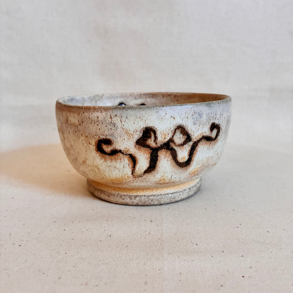 Footed Coupe Bowl: Ribbon