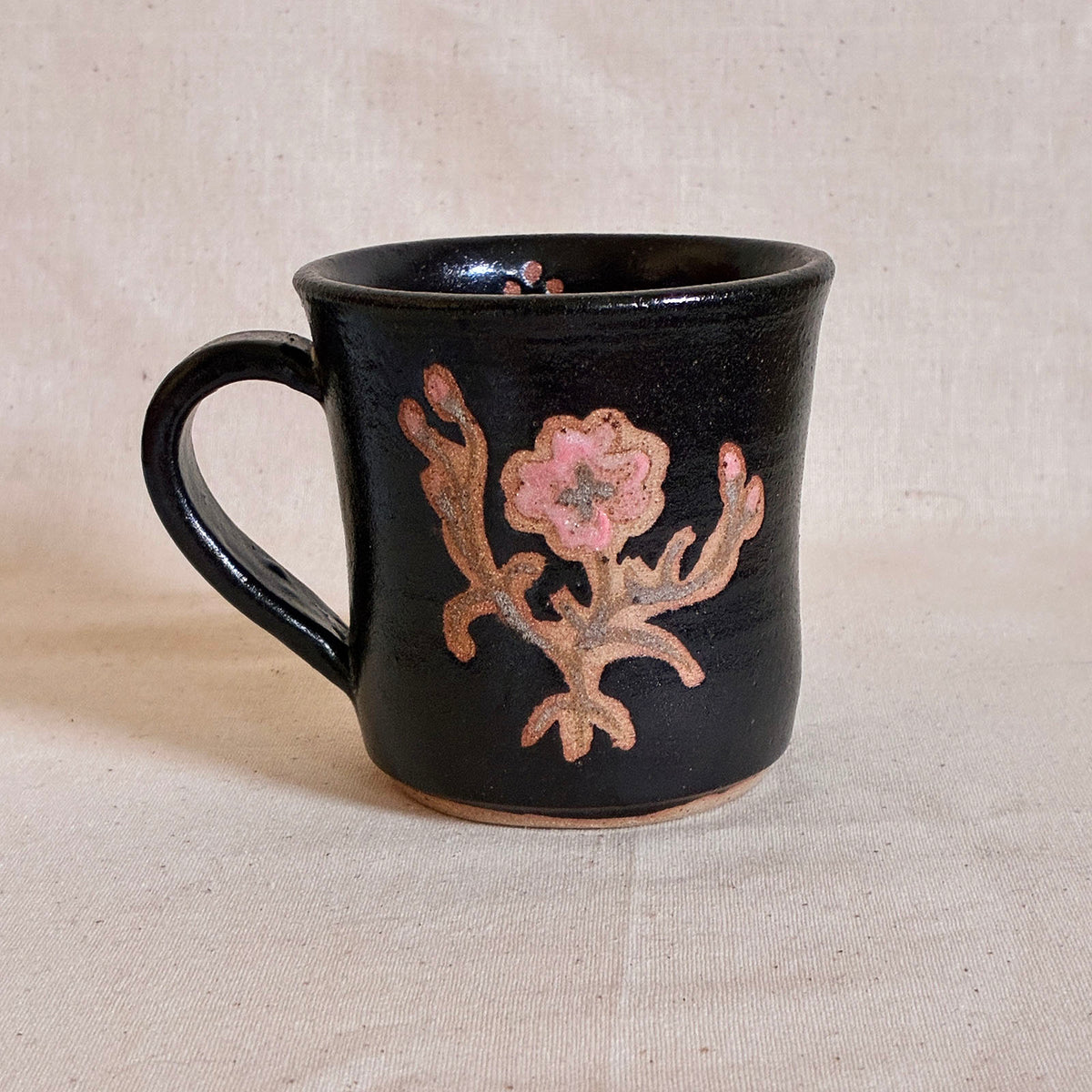 Diner Mug: Block Print Poppy