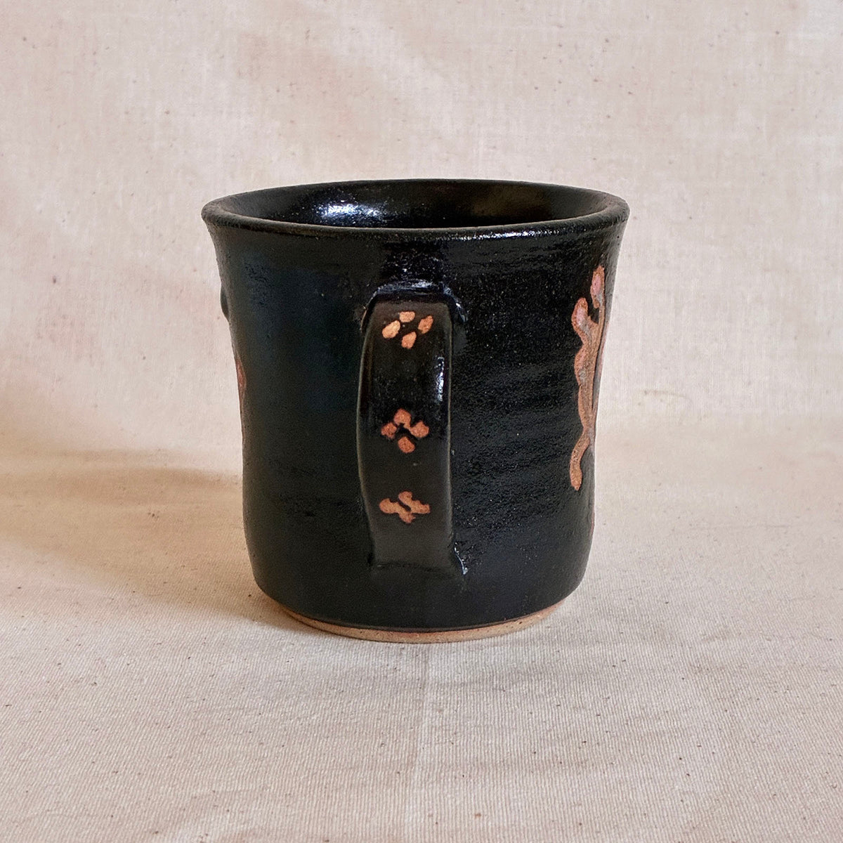 Diner Mug: Block Print Poppy