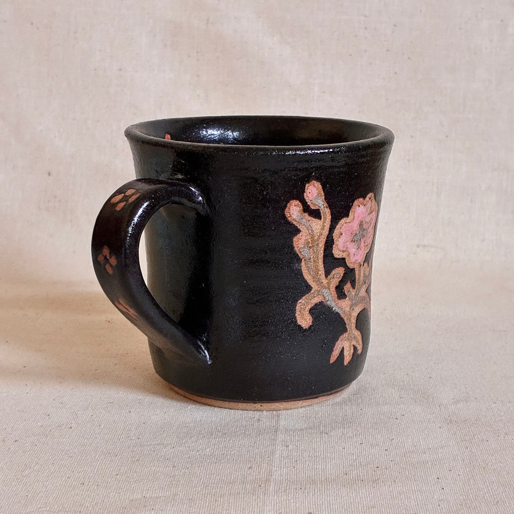 Diner Mug: Block Print Poppy