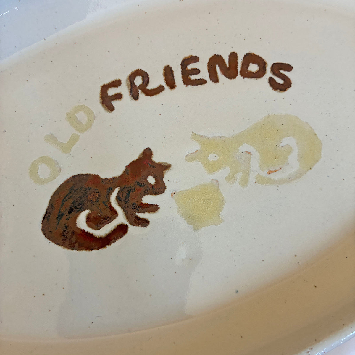 Oval Tray: Old Friends