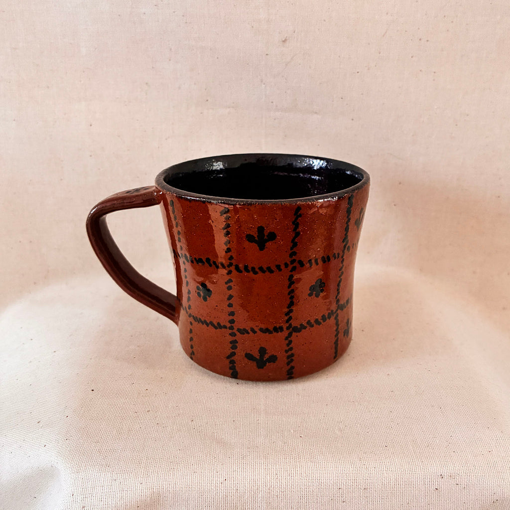 Diner Mug: Flower Grid