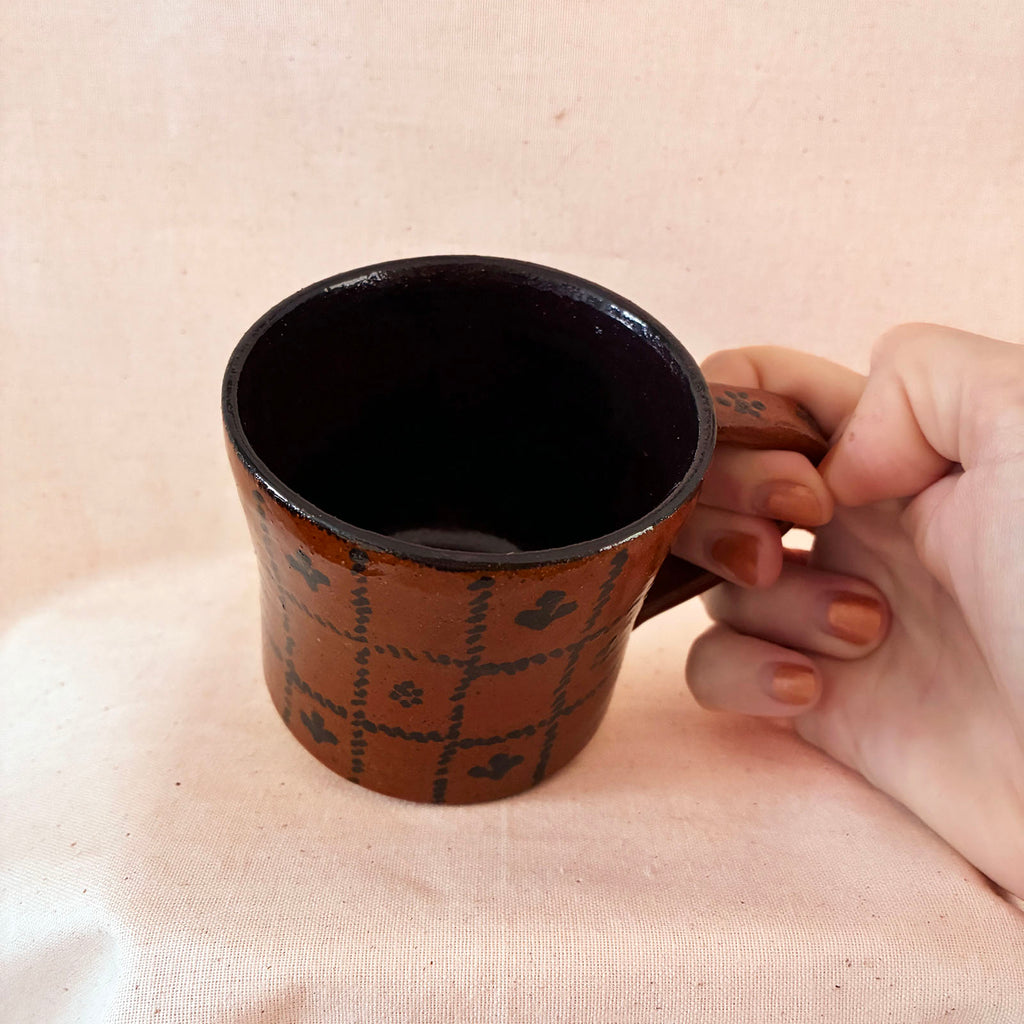 Diner Mug: Flower Grid