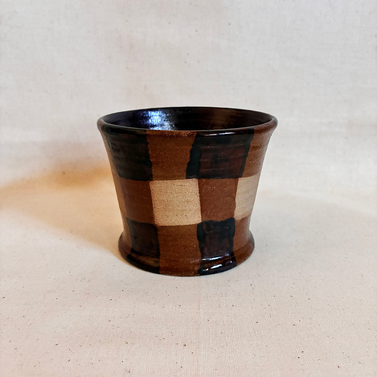 Taper Mug: Chestnut Gingham