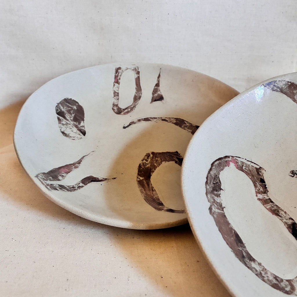Pasta Plates Pair: Rocky Road