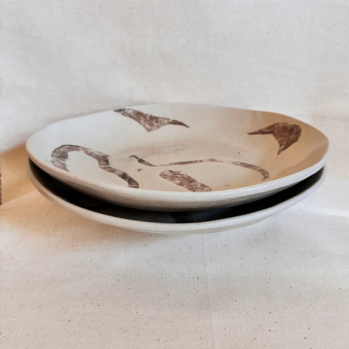 Pasta Plates Pair: Rocky Road