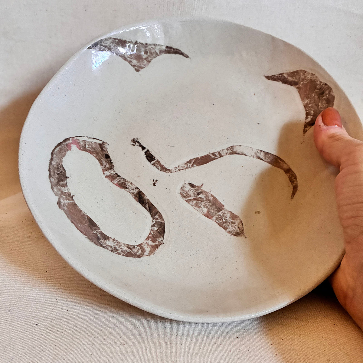 Pasta Plates Pair: Rocky Road