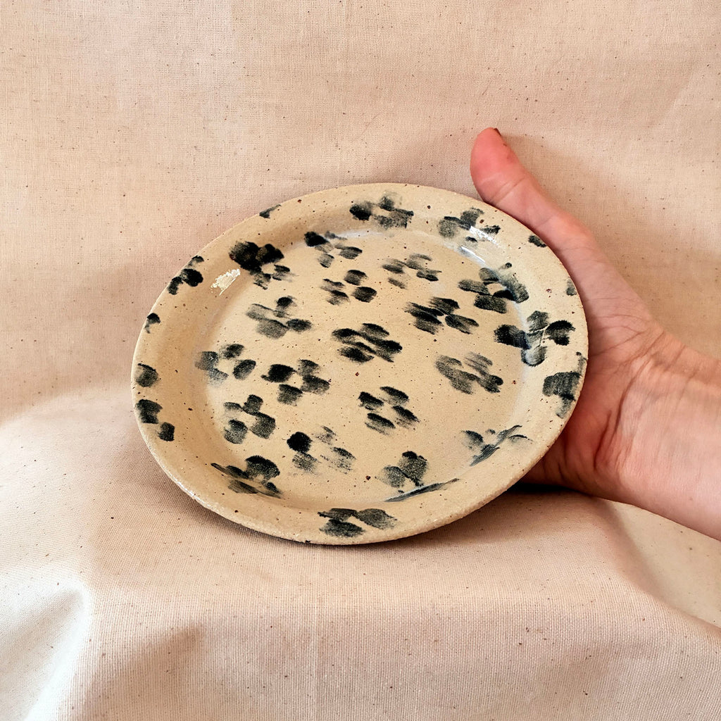 Small Rimmed Plate: Ikat