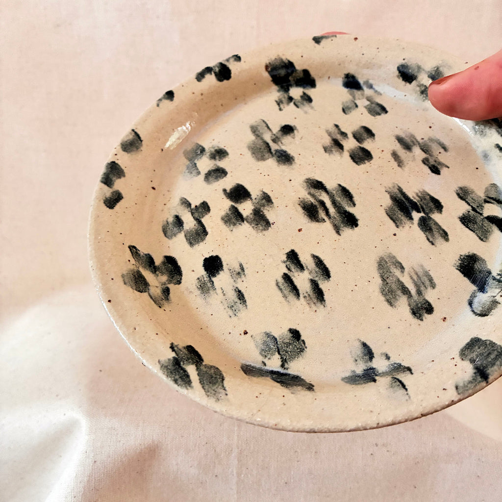 Small Rimmed Plate: Ikat