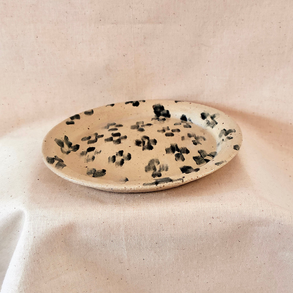 Small Rimmed Plate: Ikat