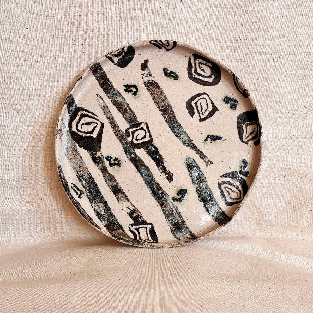 Rimmed Plate: Tree Rings