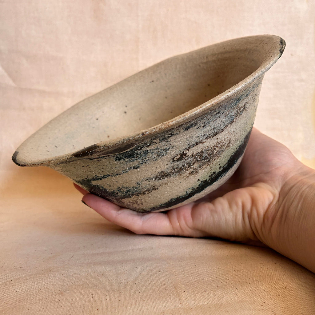 Nesting Ramen Bowls Pair: Textured Marble