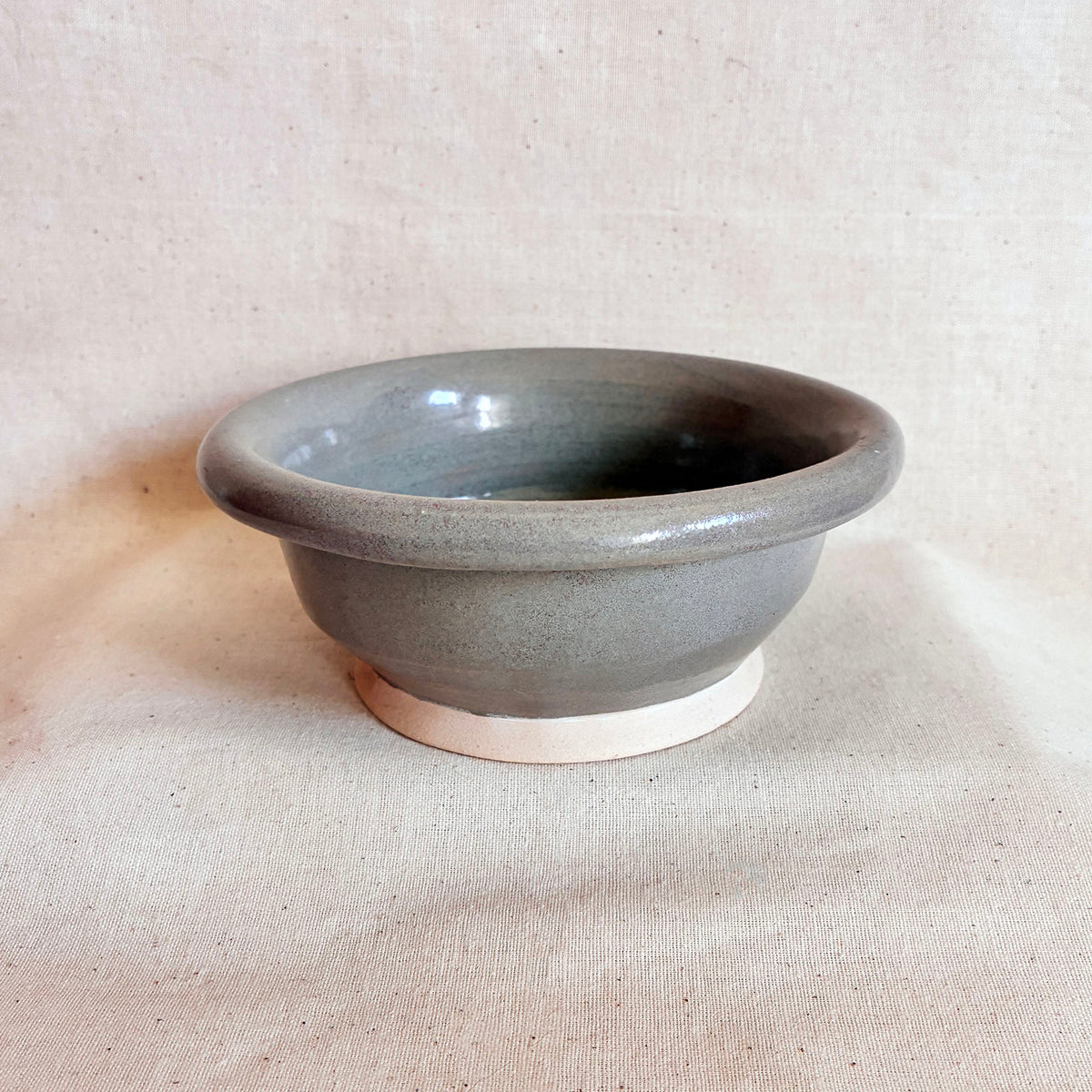 Footed Bowl: Sage