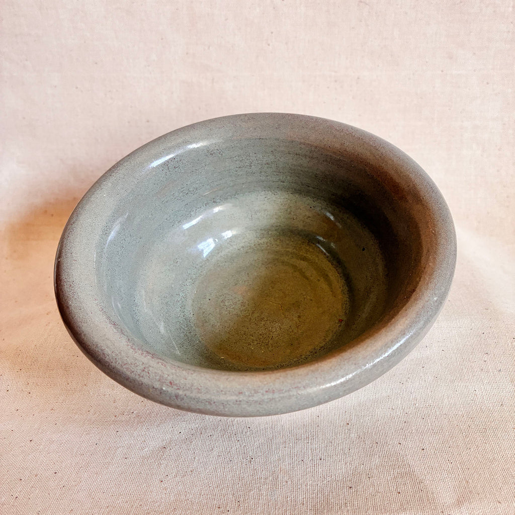 Footed Bowl: Sage