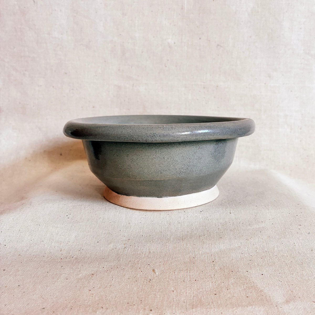 Footed Bowl: Sage
