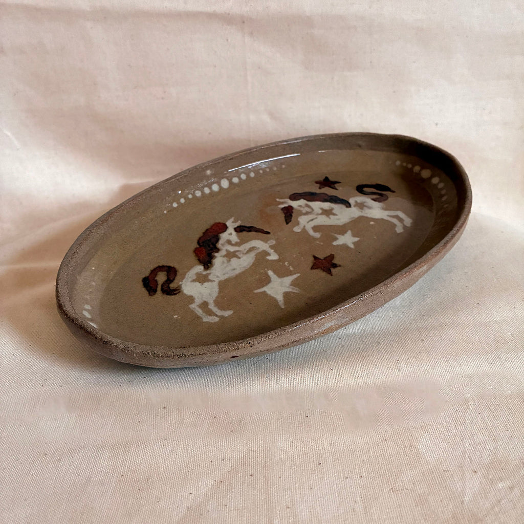 Oval Tray: Born A Unicorn